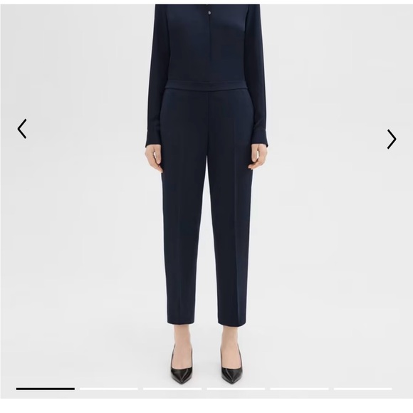 NWT Crepe cropped Trouser Pant